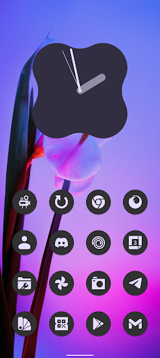 Android application Dynamic dark A12 icon pack screenshort