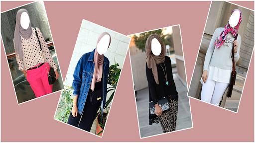 Hijab Women Jeans Photo Suit