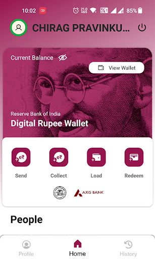 Axis Mobile Digital Rupee Screen 2