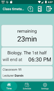 Class Timetable - School, Univ