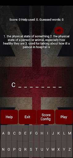 Android application Guess The English Word Game screenshort