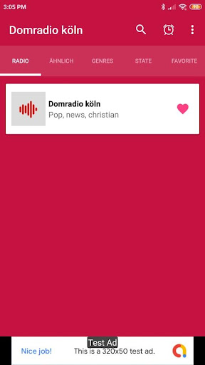 Android application Domradio köln App DE Online screenshort