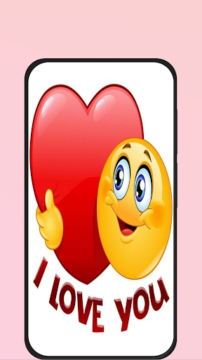 Android application i love you emoji screenshort