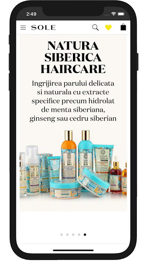 Android application Sole.ro screenshort