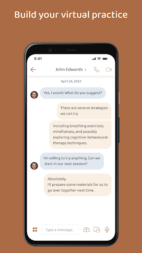 Android application Omnia Therapy Practitioners screenshort