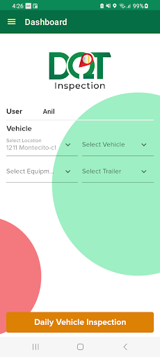 Android application DQT Inspection screenshort