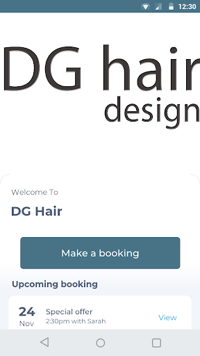 Android application DG Hair screenshort