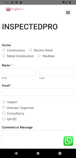 Android application Inspectedpro screenshort