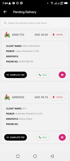 JEED Express Rider Screen 3