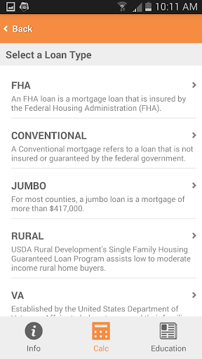 Embrace Home Loans eSNAPP Screen 3