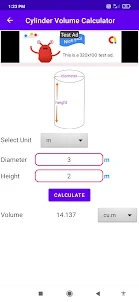 Cylinder Volume Calculator