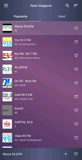 Radio Singapore - Singapore FM Screen 2