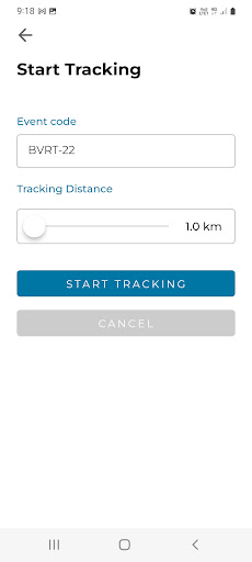 Android application BVRT Tracker screenshort
