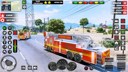 US Emergency Fire Truck Games