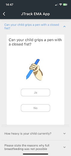 JTrack EMA+ Screen 2