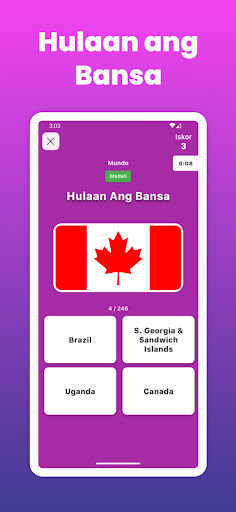 Android application Hulaan ang Bansa at Lalawigan screenshort
