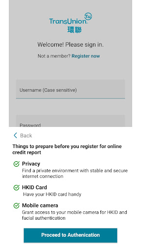 TransUnion HK Credit Report Screen 3