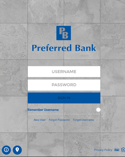 Android application Preferred Bank Missouri screenshort