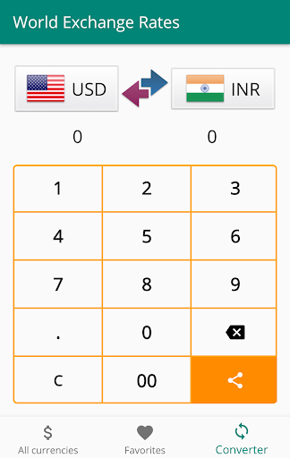 World Exchange Rates Screen 3