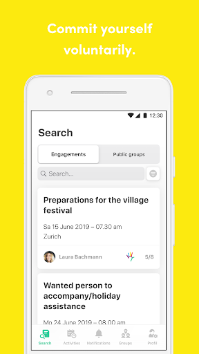 Five up – Connect your help Screen 3