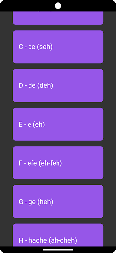Spanish Alphabets Screen 2