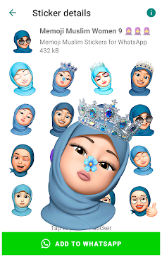 Memoji Hijab Muslim Stickersのおすすめ画像2