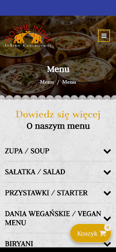 Android application Royal India screenshort