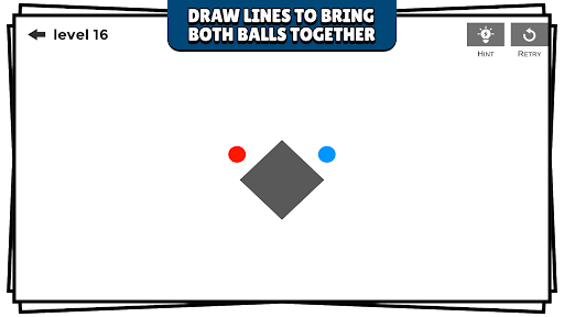 Android application Draw Lines Physics Ball Puzzle screenshort