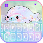 Rainbow Seal Unicorn Keyboard Theme Apk