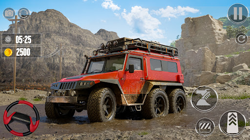 Android application Offroad Jeep 4x4 Driving Sim screenshort
