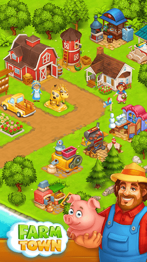 Farm Town: Happy village near small city and town 3.45 screenshots 2