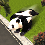Flying Superhero Panda Sim icon