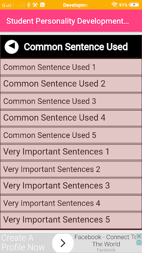 Student development Screen 3