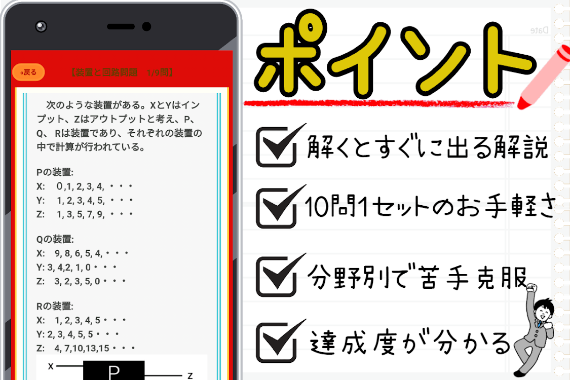 Spi 問題 無料 就職活動 21 新卒 転職 筆記試験 テストセンター 公務員試験対策 Android Apps Appagg