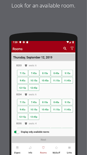 Android application Stanford GSBGo screenshort