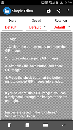 Android application GIF Editor - Crop And Resize screenshort