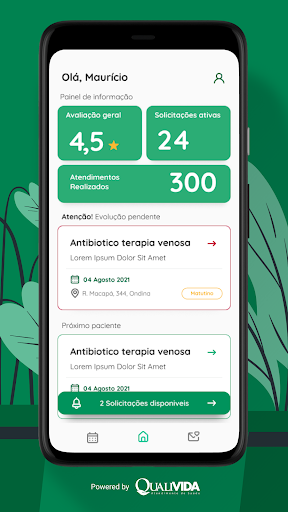 Android application Quali Profissional screenshort