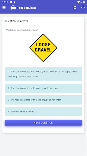 Florida DMV Test Screen 2