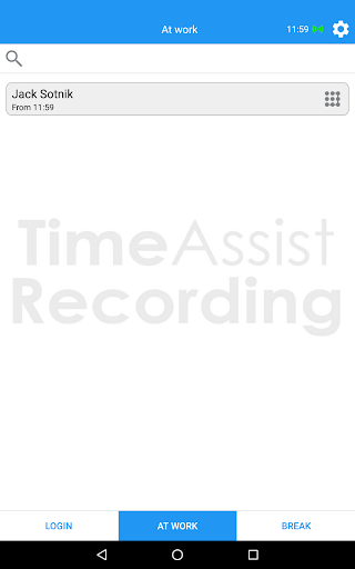 TimeAssist Recording Screen 3