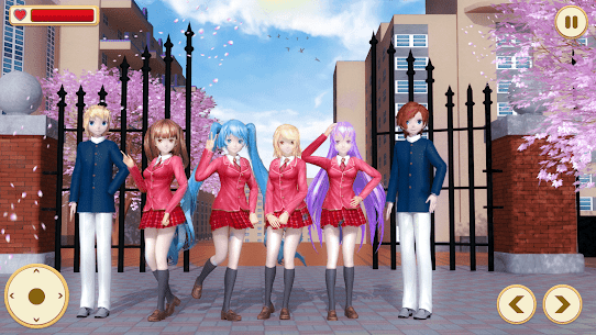 تحميل لعبة High School Girl Life Sim 3D مهكرة اخر اصدار 5