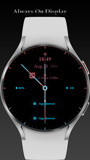 Rose Pink Analog Watch Face Screen 2
