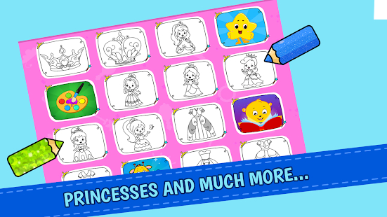 Princess Coloring Book Games Varies with device screenshots 18