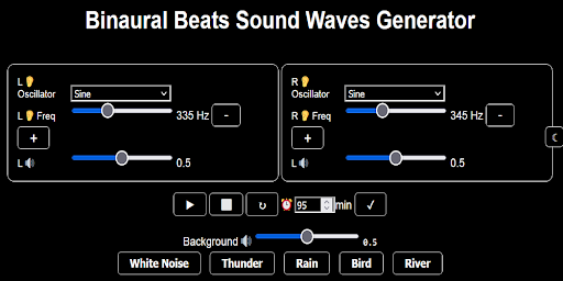 Binaural Beats Waves Generator Screen 2
