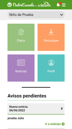 NutriEscuela Screen 2