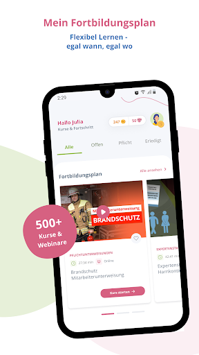 Android application Pflegecampus screenshort
