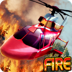 Cover Image of Baixar Fire Helicopter Rescue SIM  APK