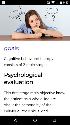 Cognitive therapy course Screen 3