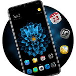 Cover Image of Download Blooming Blue flowers Dark the  APK