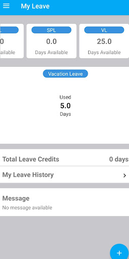 Android application Parfait HRIS screenshort