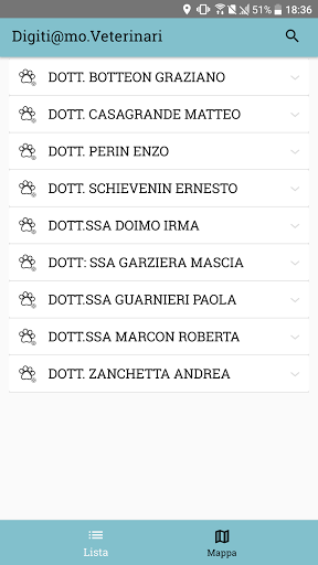 Android application Digiti@mo.Veterinari screenshort
